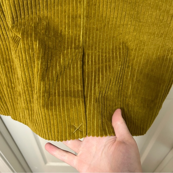 Missoni For Target Ochre Yellow Corduroy Trench Coat Jacket Size M - Picture 10 of 12
